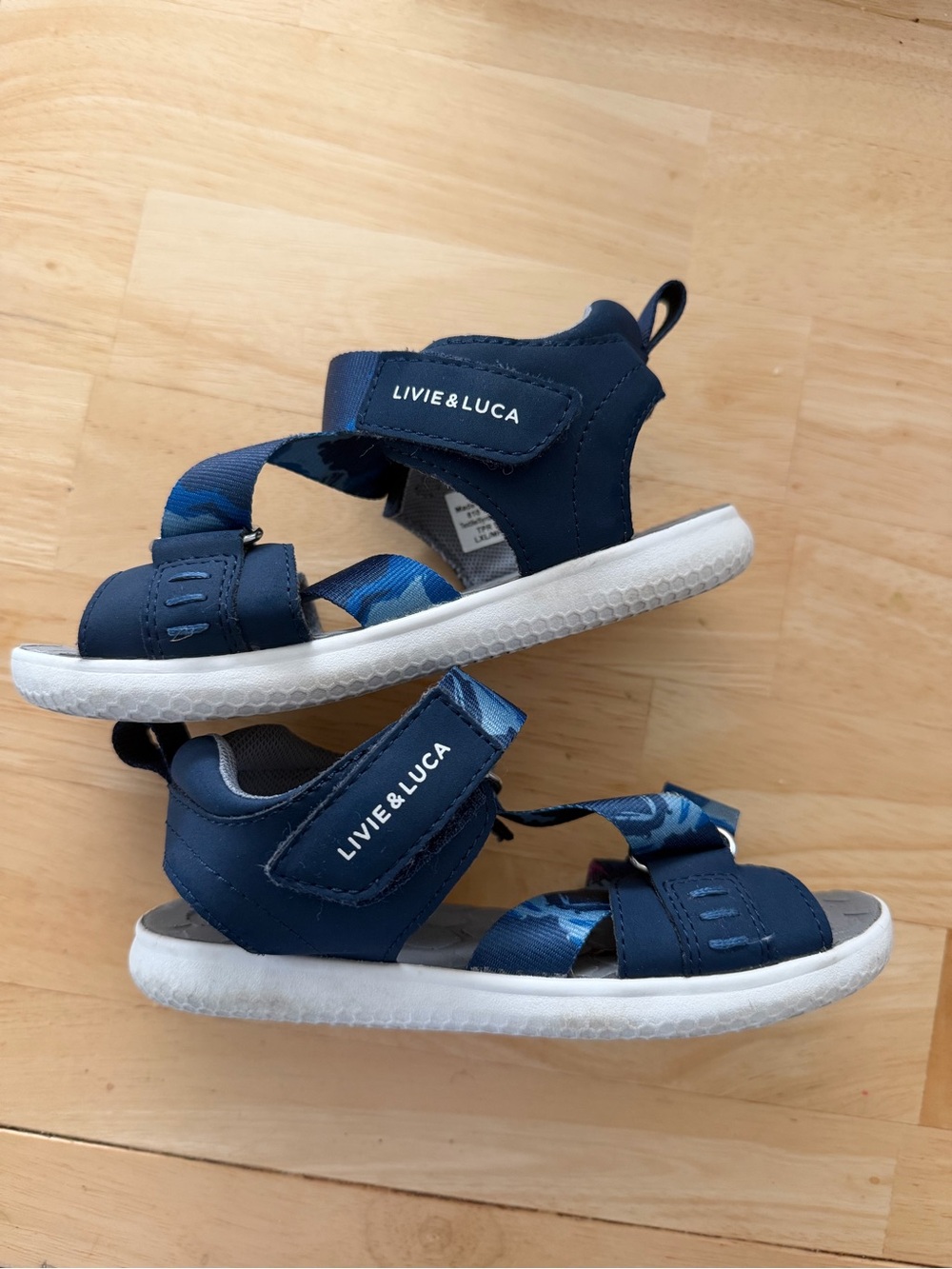 Livie & Luca Ziggy Sandals Navy Blue Boys Size 11